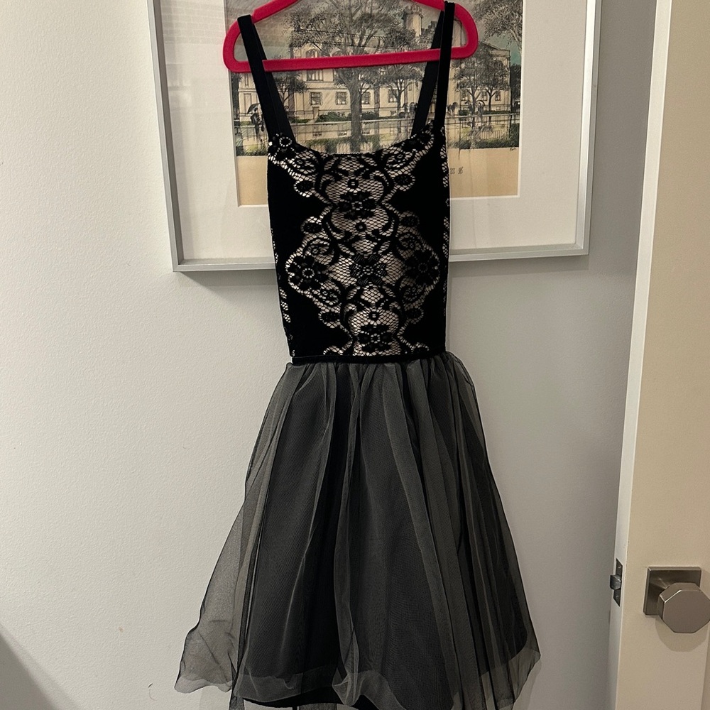 Zunie Black and Silver Formal Kids Dress